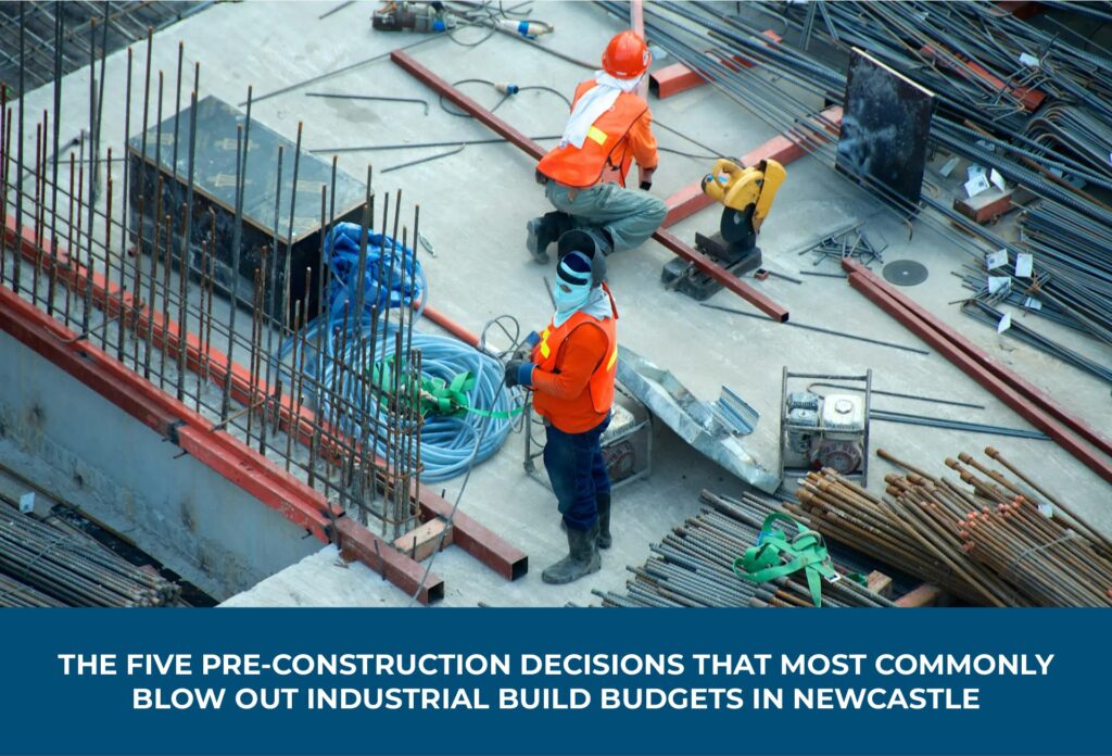 industrial builder Newcastle budget blowout five decisions AJA Commercial Building